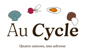 Logo principal sans fond du restaurant bistronomique "Au Cycle"